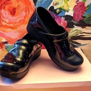 Black Patent Dansko Clog.